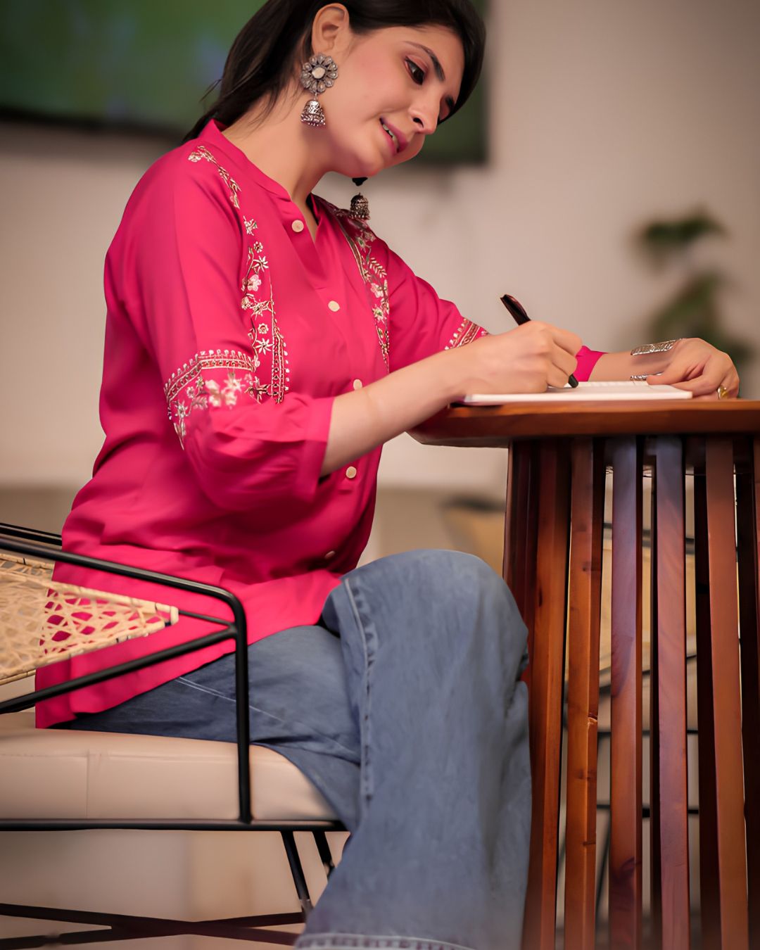 Pink Viscose Rayon Kurti for Women – Chic & Comfortable Fit